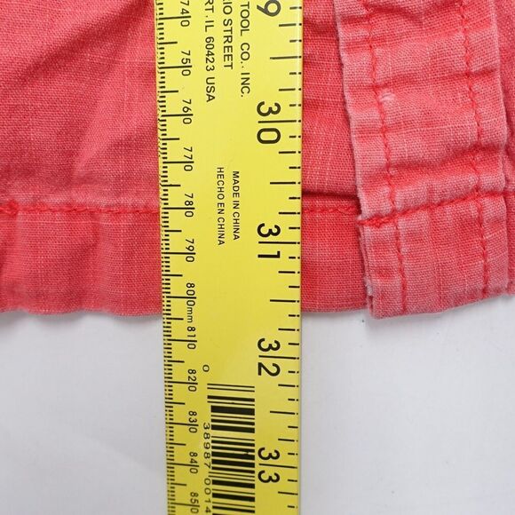 St. John's Bay Shirt Men's 2XL Red Cotton Flap Pockets Short Sleeve Button-Up - Picture 5 of 6